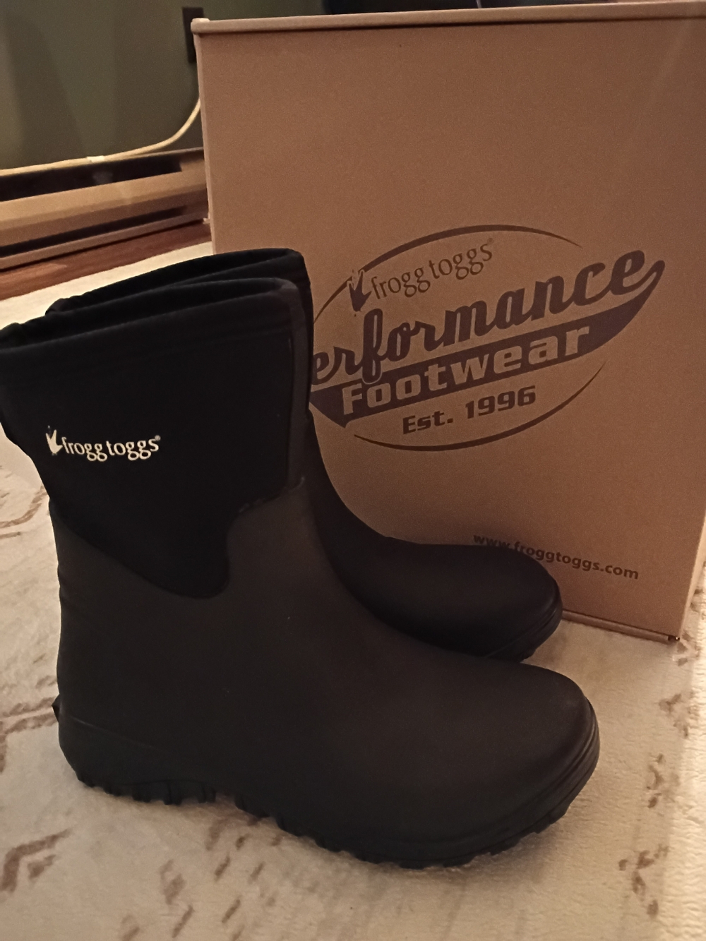 Frogg Toggs Women's Ridge Buster Lite Mid Boot Black Size 8 Waterproof
